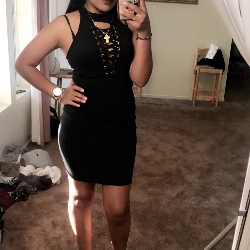 black dress